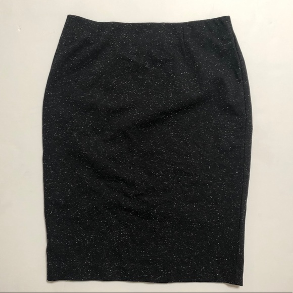 🍀J Jill Ponte black skirt with white speckles - Picture 3 of 6